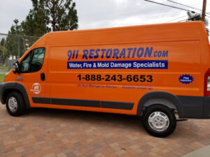 911 Restoration van South Bay Los Angeles